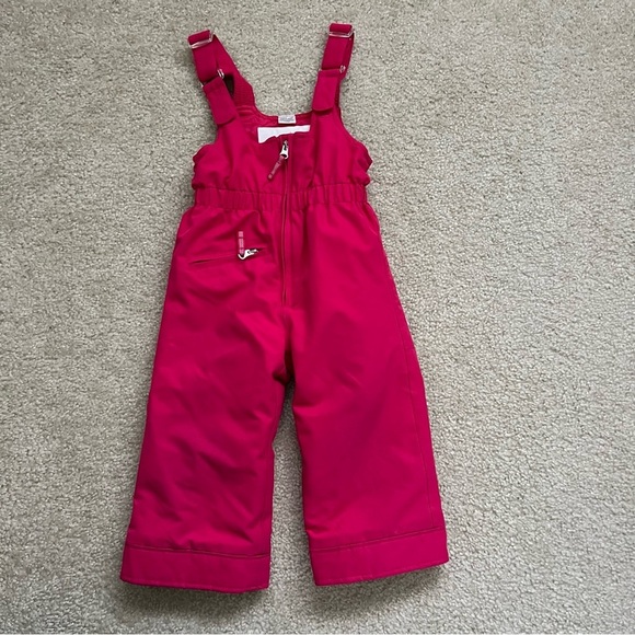 Obermeyer Girls Toddler Ski Snow I-Grow Bibs Pants Overalls Pink Size 3 #55015, - Picture 2 of 16